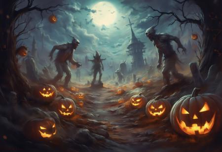 Halloween Landscape Style - Flux.1
