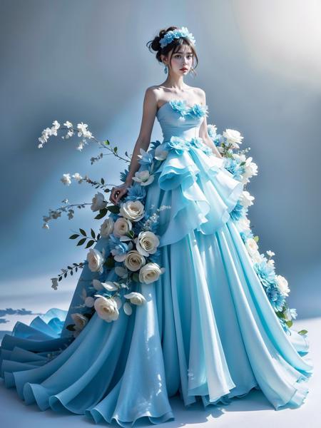 JAY - BLUE FLOWER DRESS