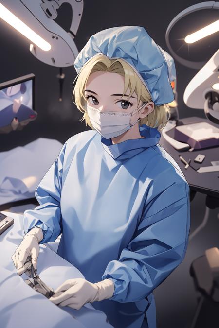 Female Surgeon / Surgical Nurse - Bouffant Cap
