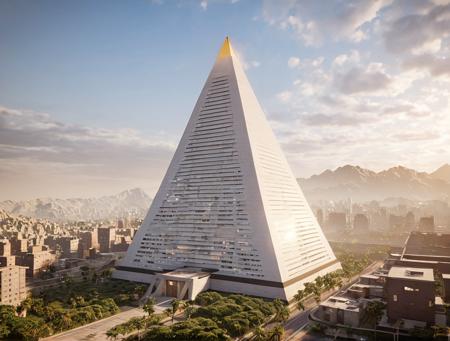 Unweathered Giza Pyramids