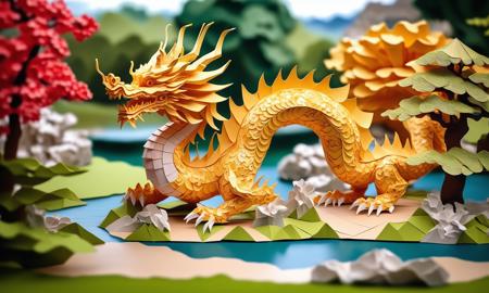 XL Realistic paper carving art style