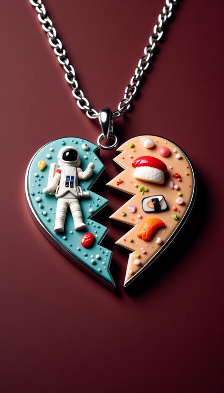 ? Split Heart Necklace Flux ? - Custom broken heart necklace