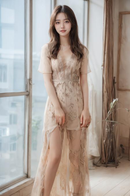 tulle lace dress (薄紗蕾絲洋裝)