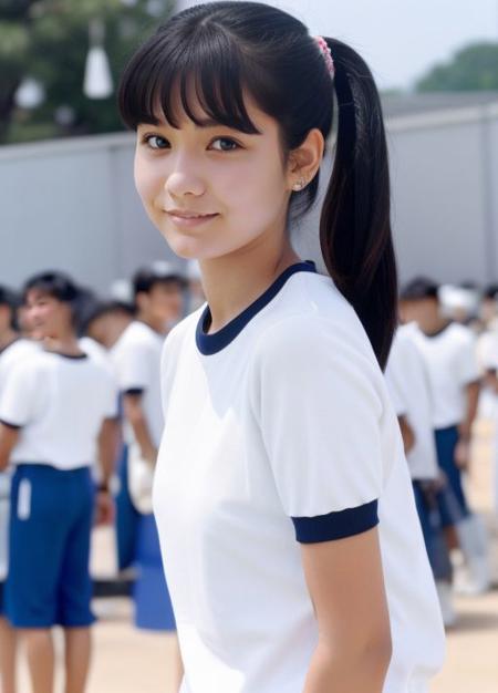 日本の体操服/ Traditional Japanese gym uniforms.