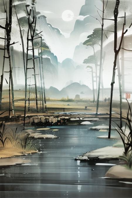 中国彩墨-Chinese ink painting
