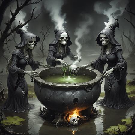 DnD Darkest Fantasy (SD1, SDXL, Pony, Flux)