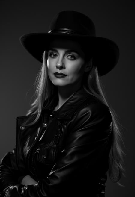 FLUX.1d - Studio Harcourt Black and White Portrait Photography