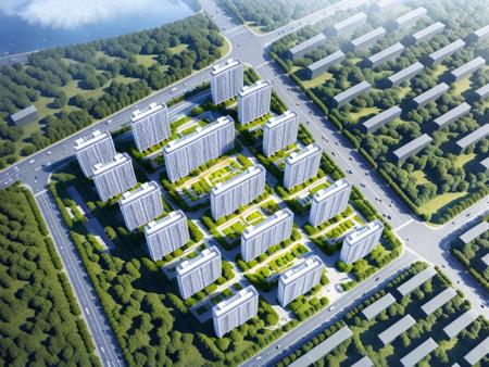 住宅鸟瞰lora模型