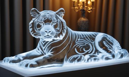 XL Realistic ice carving art style
