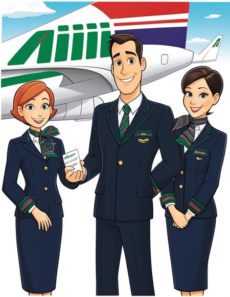Alitalia Stewardess Uniform / Divisa SDXL