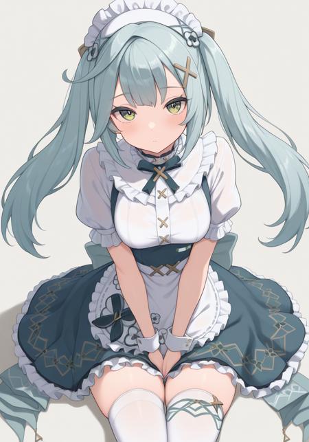 珐露珊 女仆装 / ファルザンメイド服 / Faruzan maid outfit《原神咖啡在首尔 / Genshin Impact Cafe in Seoul》[HiKaRi]