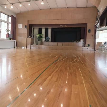 体育館 Japanese school gymnasium SD15