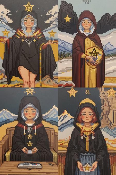 8bit pixel tarot style | 可爱像素塔罗风格版本v1.0 (ID: 111378)