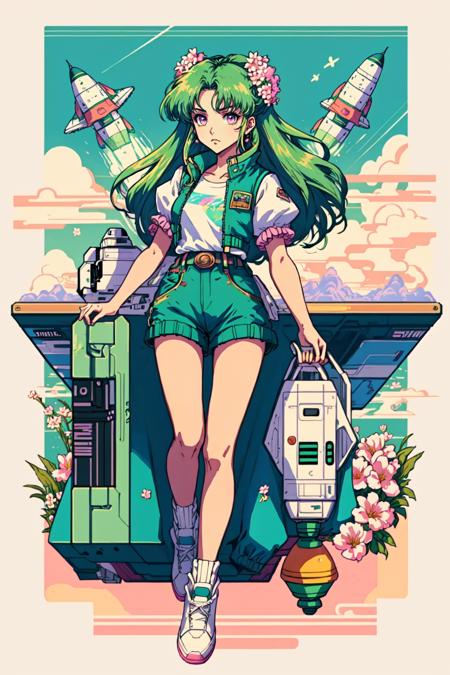 Retrowave Anime (Midjourney)版本v1.0 (ID: 351829)