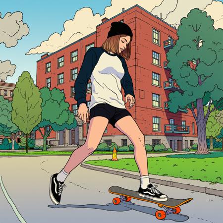 'Ligne Claire (Mœbius-Jean Giraud)' - [STYLE] [LORA] [FLUX] - spectrum_0011 by 'AI_Characters'
