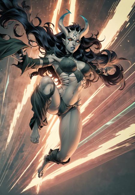 Atrocity: Lady Death (PonyXL & SD 1.5)