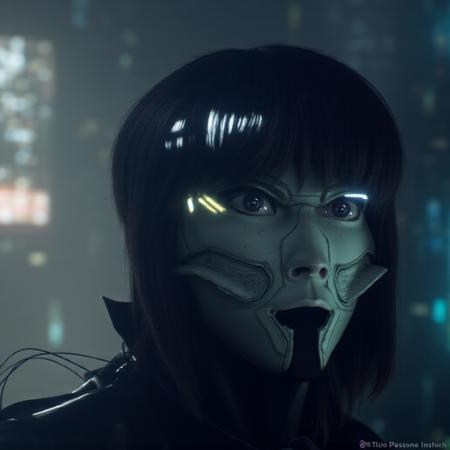 Ghost in the Shell XL + F1D (Japanese Manga Cyberpunk) style XL