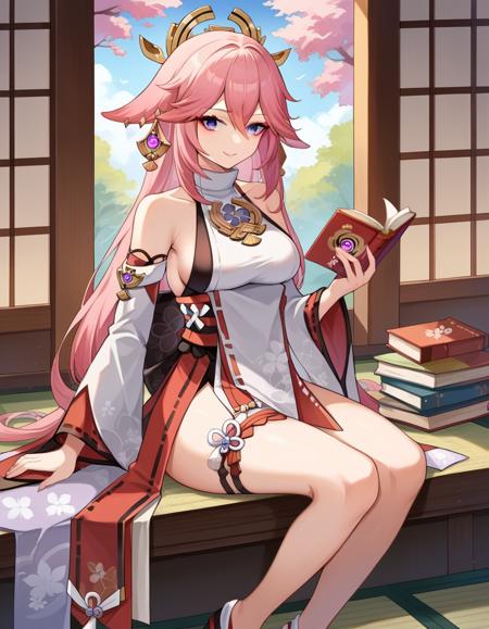 Yae Miko (八重神子) - Genshin Impact (原神)版本ingame/booru (ID: 400247)