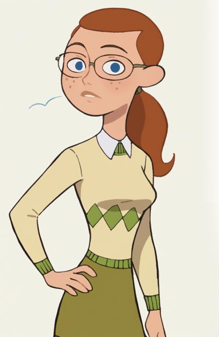Kim possible background characters版本nerd girl in sweater (ID: 725332)
