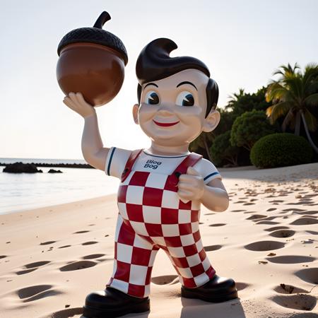 Bob The Big Boy mascot from Bob's Big Boy restaurants - FLUX LoRA