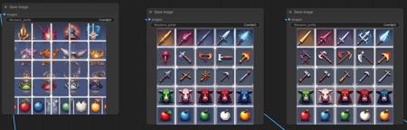 ComfyUI 5x5 Pixel Art Grid Workflow