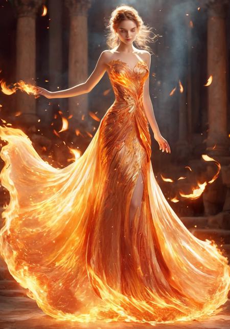 白棱(XL,FLUX)_Fire Element - Special Effects 火元素-特效