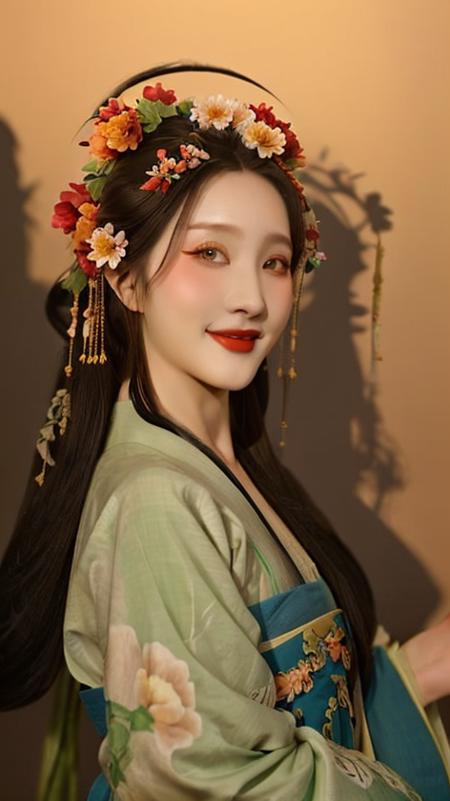 花想容-LoRA-汉服&唐装&簪花/真实系/Hanfu&Ttraditional Chinese clothing/Realistic