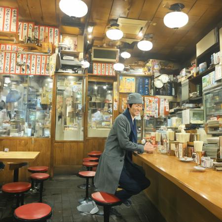 大衆酒場の店内 / Inside a popular Japanese Tavern SDXL