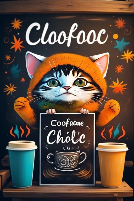 A colorful coffee shop poster or similar style - tangbohu 13
