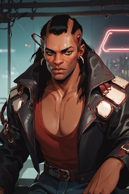 Placide from Cyberpunk 2077 [Pony]