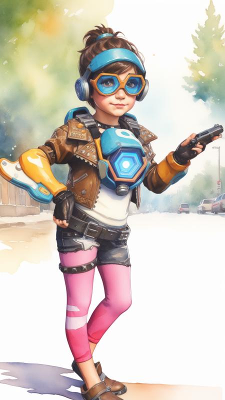 Awesome Overwatch TRACER Punk clothes