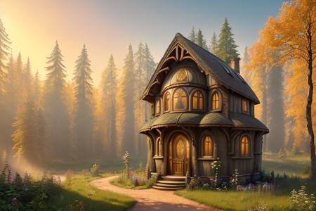 Better Hobbit House - fantasy cottage in the style of Lord of The Rings