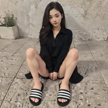3-Stripe Slippers