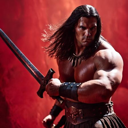 Conan The Barbarian (comic style + character) XL + SD1.5 + F1D