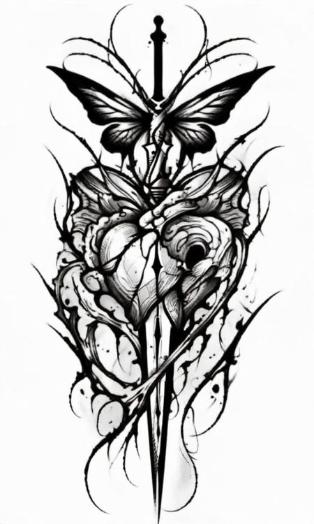 Tattoo design | diablo and horrible design