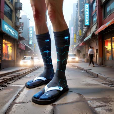 Flip Flops with Socks [SDXL]