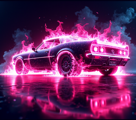 multiple-color flames LoRA [FLUX+XL+Pony]