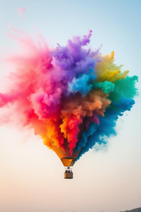 Colorful Powder Explosion Effect | Aesthetic Visual | Explosive Aesthetics