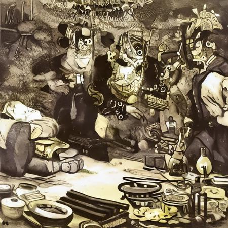 Illustrations for fairy tales, Nikolai Kochergin style