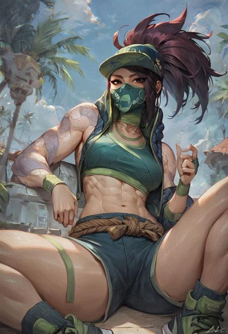 Akali - League of Legends - Pony diffusion