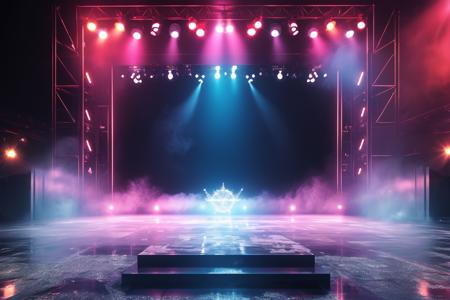 A stage background style