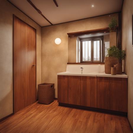 日本の住宅のお風呂1 OFURO in Japanese Houses 1 SDXL