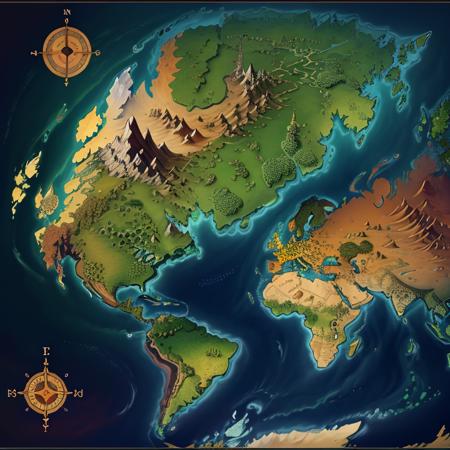 Table Rpg / D&D Maps - #10 - World map版本v1.0 (ID: 75408)