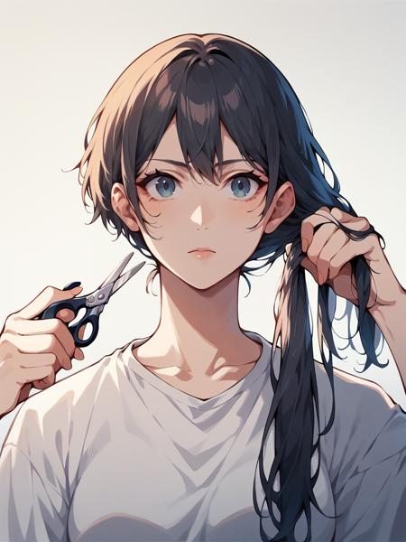 Haircutting & Holding Scissors/Knife/ect