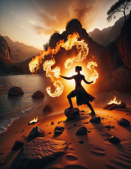 Elemental-Bender - Flux/SDXL/Pony版本Fire-Bender SDXL (ID: 634369)