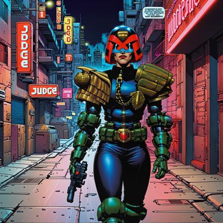 Judge Dredd Comic Style (SDXL)