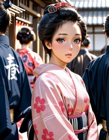 江戸Style(Edo period Style) Pony,Illustrious版本Illust_EdoTown_V1.0 (ID: 1159662)