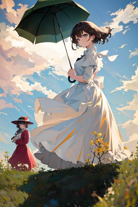 Woman with a Parasol (fine art parody)