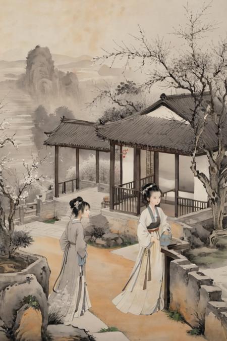 hanfu song SDXL 汉服宋风