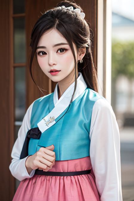 Female Noble Class Hanbok - Korea Clothes